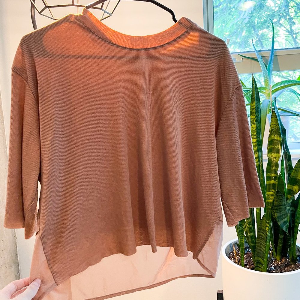 Alo Workout Tee Soft Pink M